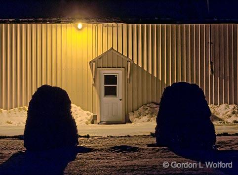 Door In Yellow Building_05874-85.jpg - Photographed near Smiths Falls, Ontario, Canada.